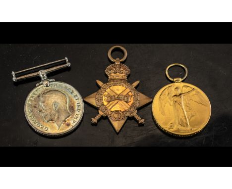 Set of Three WW1 Medals, 1914/15 Star, Victory Medal, and War Medal.  All awarded to 1 23968 PNR M Smith RE.