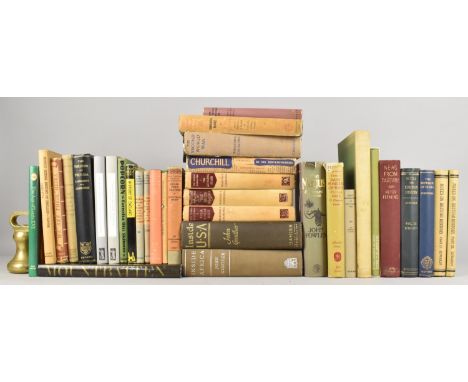 A Collection of Various Vintage Published Books to Include Three Volumes, Reprint Society Winston Churchill The Second World 