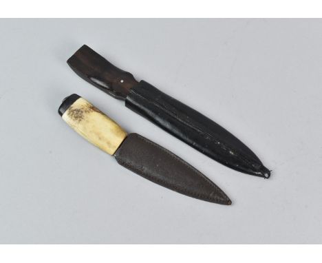 A Vintage Scottish Sgian Dubh and A Hunting Knife