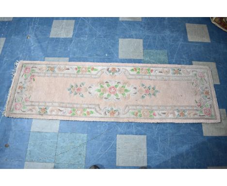 A Chinese Patterned Woollen Runner, 230x70cms