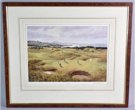 A Framed Donald Shearer Print, "Muirfield", Signed by the Artist, Subject 35x25cm