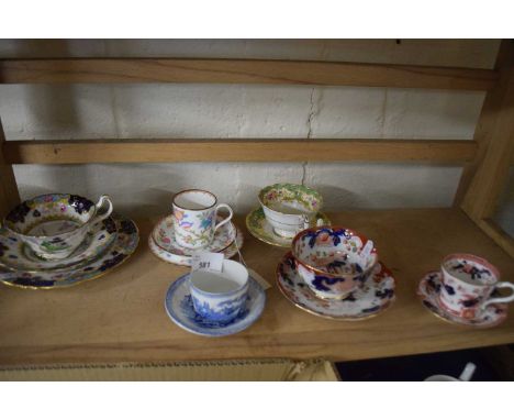 Mixed Lot: Various cups and saucers to include Minton, Masons and various others