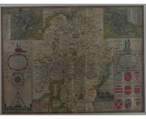 Speed (John), The Counti of Warwick the Shire Towne and Citie Coventre described, John Sudbury and George Humble, circa 1627,