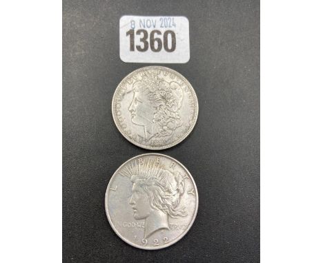 USA Morgan and Peace Dollars
