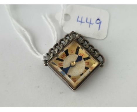 A old silver compass