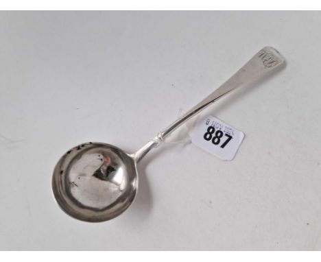 Geroge III O E pattern sauce ladle   London 1805 By Eley and Fern 49gms