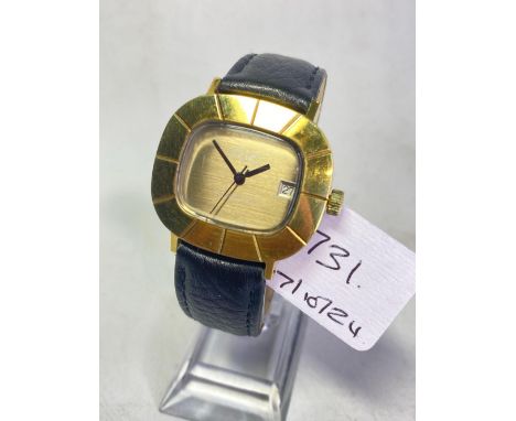 A gents SICURA wrist watch with seconds sweep and date aperture