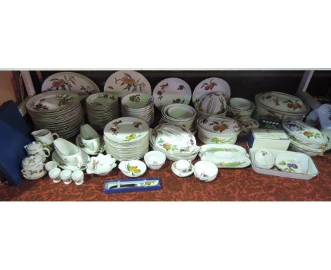 An extensive and comprehensive collection of Royal Worcester Evesham pattern and other similar oven-to-table wares including 