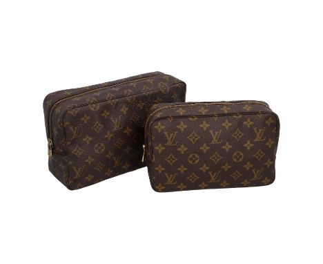 LOUIS VUITTON VINTAGE Kosmetiktasche-Konvolut, Koll.: 90er Jahre. Monogram Canvas Serie mit goldfarbener Hardware und umlaufe