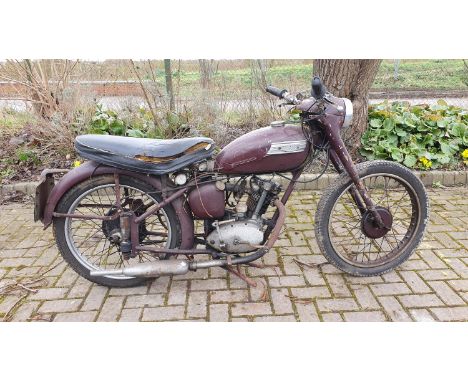 1954 Triumph Terrier, 150 cc. Registration number OVC 625 (see text). Frame number T5846. Engine number T15 45801. In 1952 Tr