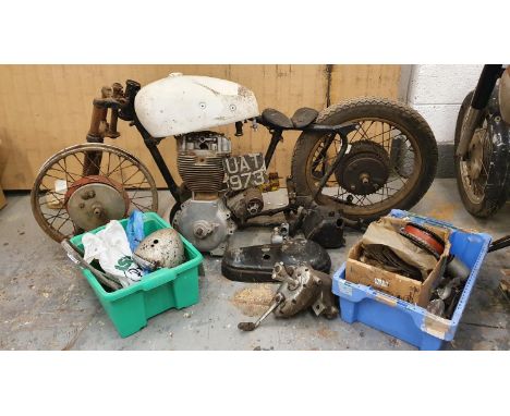 1956 Norton ES2, 499 cc, project. Registration number UAT 973. Frame number 58682 (see text). Engine number L4 66937.Introduc