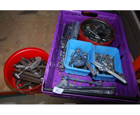Allen keys, adjustable spanner, pipe cutter, etc.