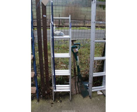 Four rung triple extending loft ladder.