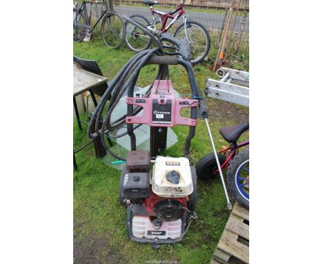 A "Parker" petrol pressure washer (engine doesn't turn) - SOLD as seen.