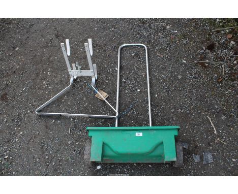 Garden seeder and a ladder stay.