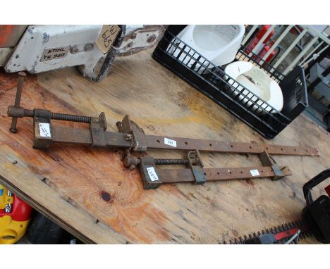 Two sash clamps, 40" x 20".