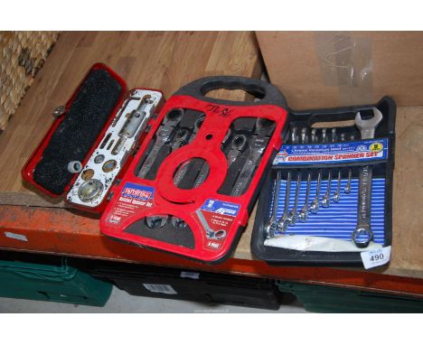 A Ratchet spanner set, plus a Super drill adapter set, etc.