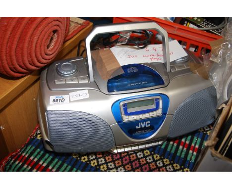 A JVC digital radio CD player.