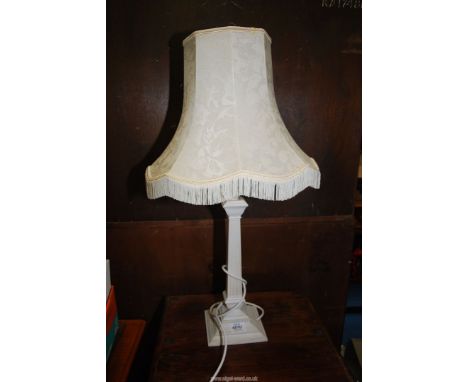 A table lamp.