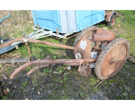 Allen Scythe unusually with a Villiers four-stroke engine fitted, (engine doesn't turn).
