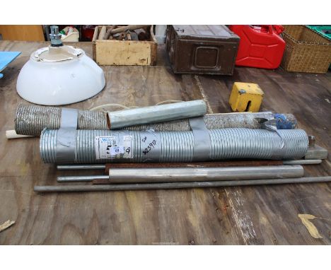 Quantity of exhaust pipe, tubing, etc.
