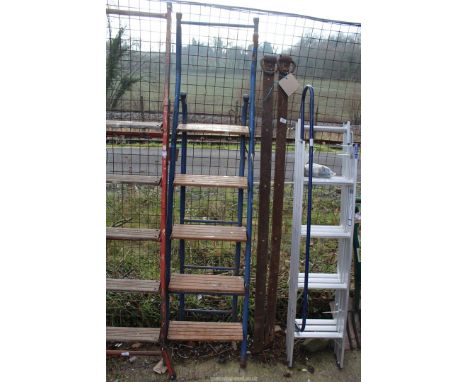Five rung step ladder.