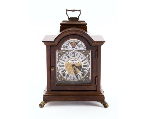 Warmink, a modern Dutch mantel clock in the 18th-century style the eight-day duration movement having a floating balance and 
