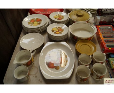 A collection of J G Meakin "Saint Clements" patterned dinnerware