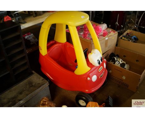 A Little Tikes toy car