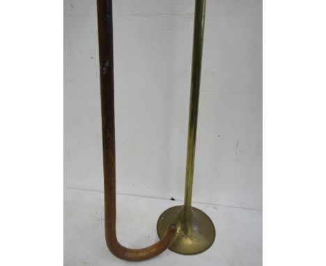 copper horn and a walking stick&nbsp;