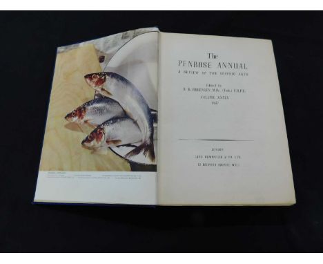 R B FISHENDEN (Ed): THE PENROSE ANNUAL A REVIEW OF THE GRAPHIC ARTS, London, Lund Humphries, 1937, vol 39, 4to, original clot