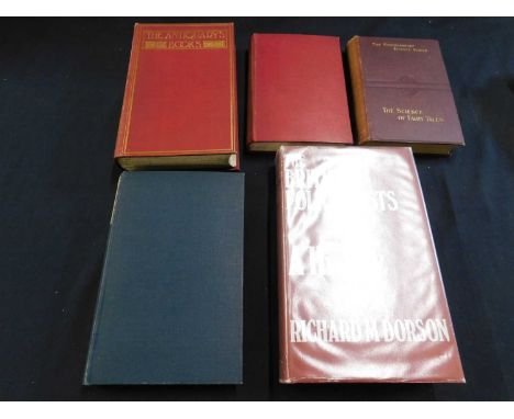 EDWARD CLODD: TOM TIT TOT AN ESSAY ON SAVAGE PHILOSOPHY FOLK-TALES, London, Duckworth, 1898 first edition, original cloth plu