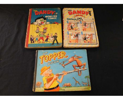 THE DANDY MONSTER COMIC, London, D C Thomson [1948] annual, 4to, original pictorial boards worn, inner joints weak plus THE D
