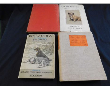 PATRICK R CHALMERS: A DOZEN DOGS OR SO, Ill Cecil Aldin, London, Ayre &amp; Spottiswoode, 1928 first edition, 12 coloured pla