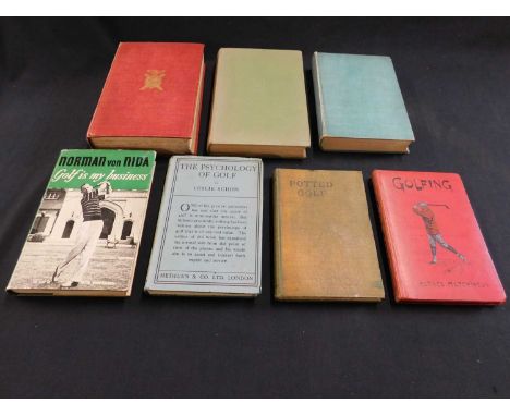 HORACE GORDON HUTCHINSON: 2 Titles: THE BOOK OF GOLF AND GOLFERS, London, Longmans Green , 1900 new impression, plates collat