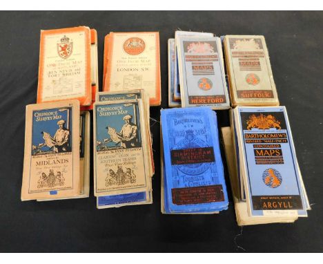 Box - Ordnance Survey and Bartholomew's folding maps
