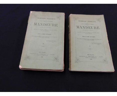 EUGENE AUGUSTIN BOUCHEY: RECHERCHES HISTORIQUES SUR LA VILLE LA PRINCIPAUTE ET LA REPUBLIQUE DE MANDEURE (EPOMANDUODORUM) ORI