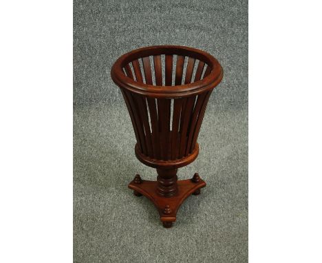 A 19th century style mahogany planter. H.51cm. 