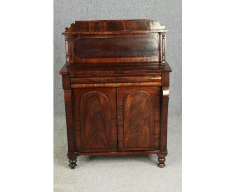 A Victorian mahogany chiffonier. H.127 W.89 D.57cm. 
