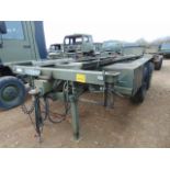 Reynolds Boughton MLRS 10.5 TON twin axle Skeletal Drops Trailer
