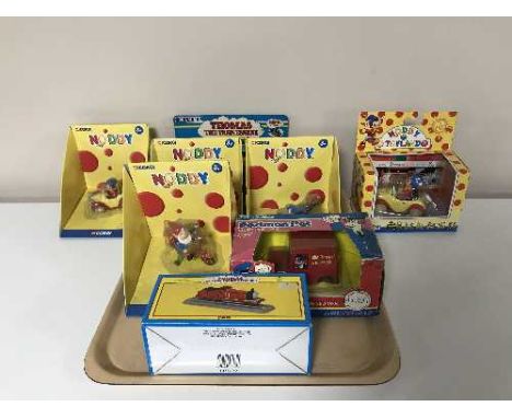 A tray of Corgi Noddy vehicles, Postman Pat van, Thomas the Tank Engine etc 