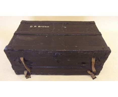 An old metal bound trunk