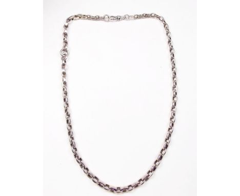 A 9 carat gold chain link necklace - 16g