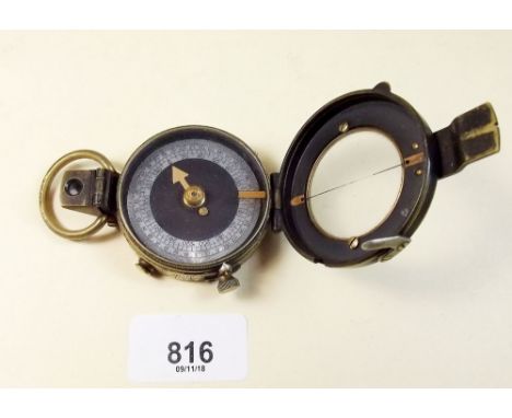 A WWI military compass dated 1917 No 68463