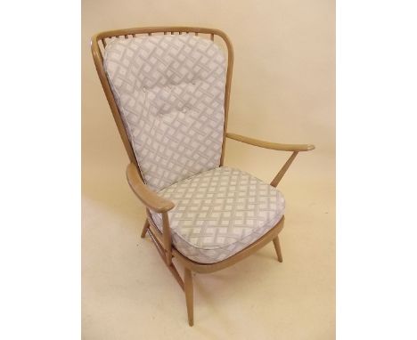 An Ercol stick back armchair