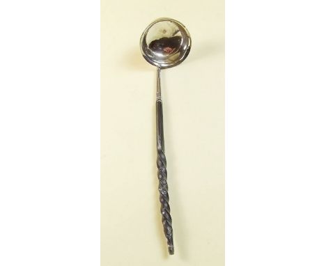 A Victorian silver toddy ladle by Chawner and Co, London 1863