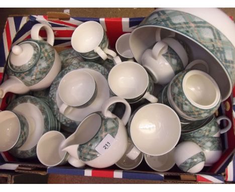 A Royal Doulton 'Braemar' part tea, coffee and dinner service comprising two meat plates, large circular serving plate, eight