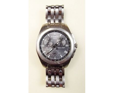 A Tissot 1853 Titanium divers wrist watch