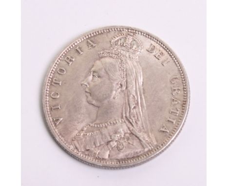 Queen Victoria 1887 Half Crown being Jubillee head. Some light scratches to obverse. Accompanied by a scarce Edward VII 1903 