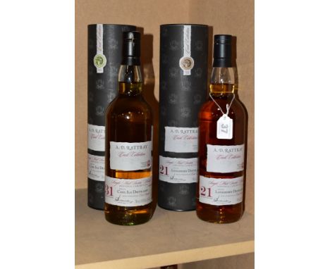 SINGLE MALT, two bottles of Single Malt Scotch Whisky from the A.D. Rattray Cask Collection, comprising one bottle from Caol 